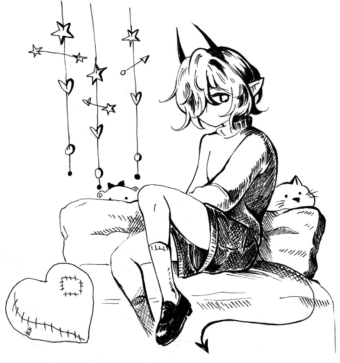 Haru in Bed